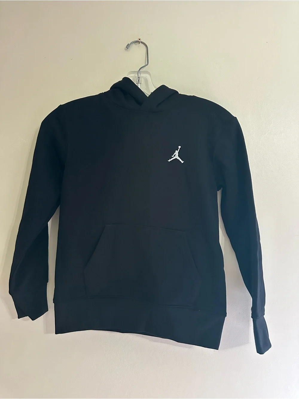 Nike Black Pullover Hoodie with White Jumpman Logo